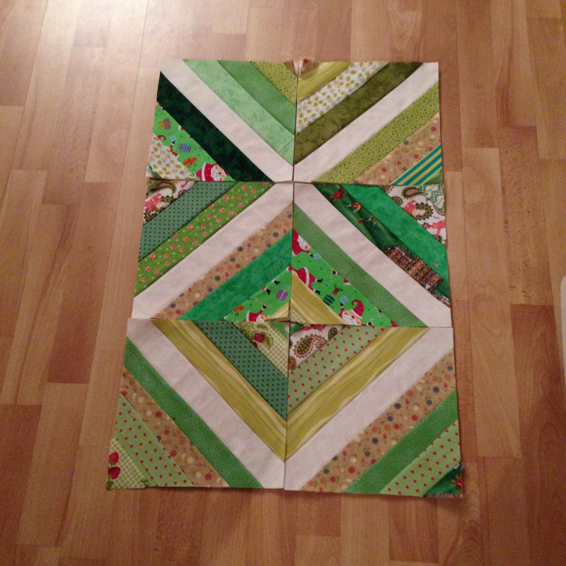 Ein großer Quilt aus Resten