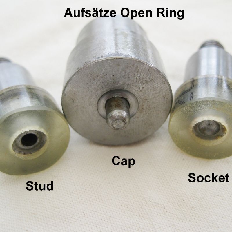Anbringen Open Ring Metalldruckknöpfe