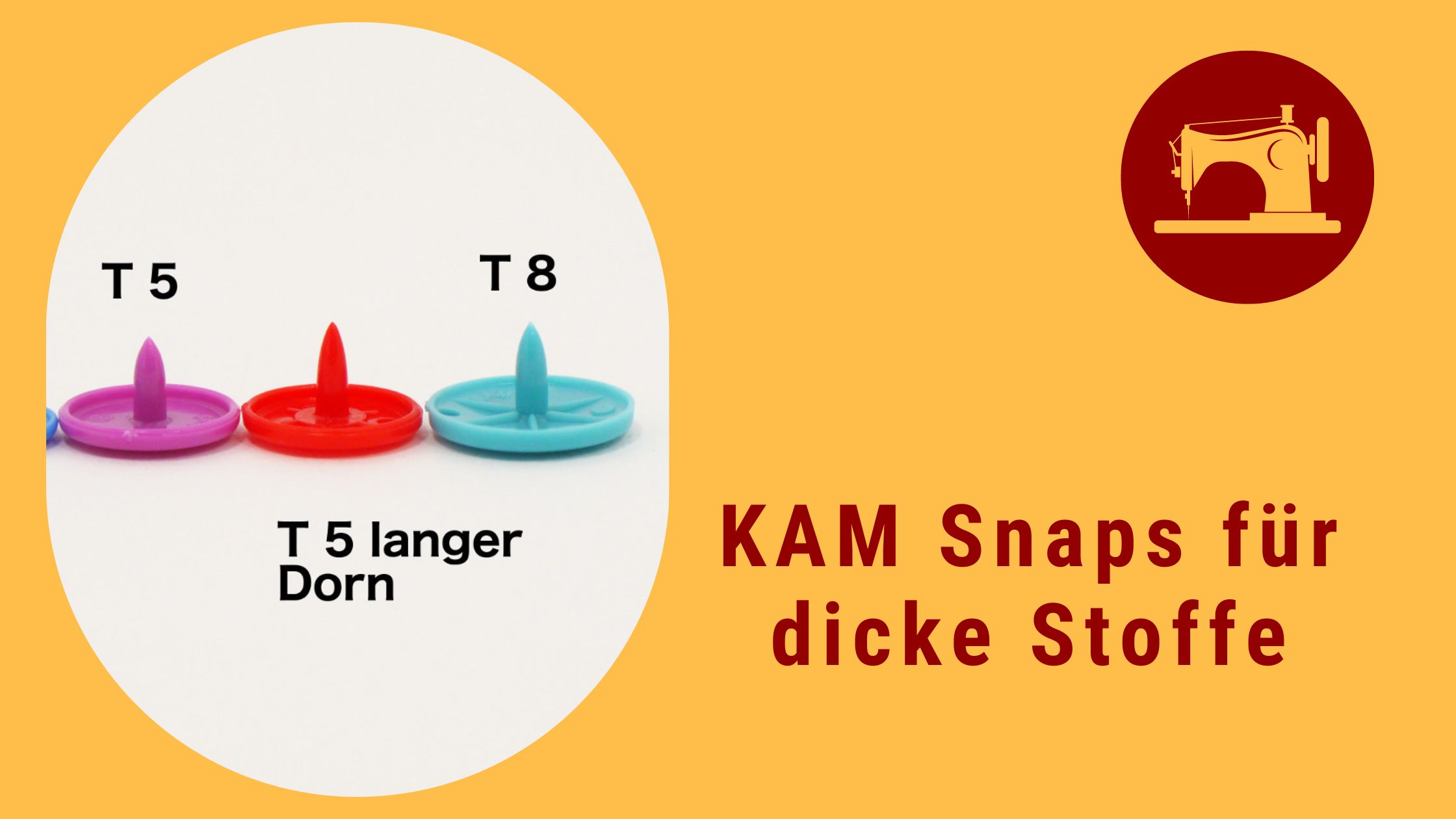 KAM Snaps bei dicken Stoffe und ein Größenvergleich